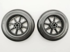 Universal Walker replacement wheels,5”Caster Wheels,Axle 5 inches, Black