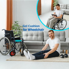 Masteymoh Gel Seat Cushion for Long Sitting, Gel Cushions for Pressure Sores Rel