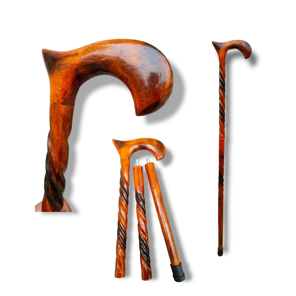 Walking Stick Cane Men Canes Wooden Sticks Handcrafted Best Wood for Mens and…