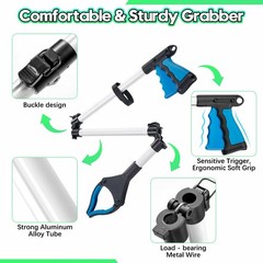 Upgraded 36 inch Grabber Reacher Tool, Grabbers for Seniors, Trash Picker Up…
