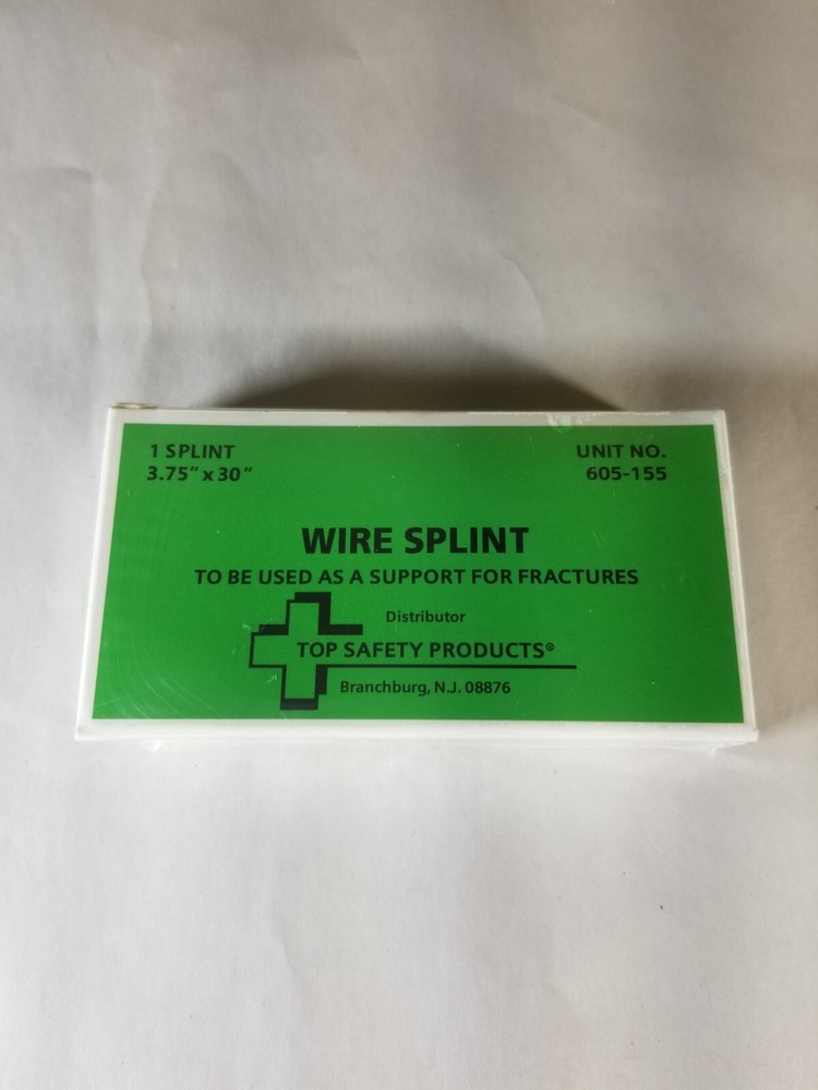 Lot of 10 Wire Splint Top Safety Products 3.75 X 30 Unit #605-155