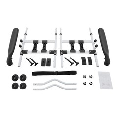 Height/Width Adjustable Toilet Safety Rail for Elderly Steel Frame Max.330 lbs