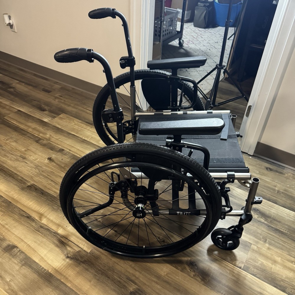 Tilite 2GX titanium ultralight folding wheelchair 18 x 18 With Shadow Wheels