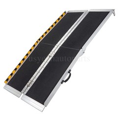 6ft Folding Aluminum Wheelchair Ramp Portable Mobility Scooter Non-Slip 600LBS