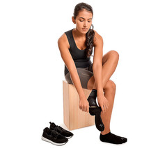 Tommie Copper 2 Pack Heel and Arch Compression Sleeves – Black Large