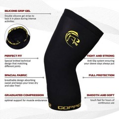 Copper Knee Support Compression Sleeve Brace Sport Joint Pain Relief Arthritis