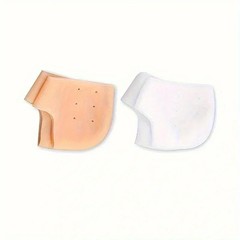 1 Pair Silicone Rubber Gel Socks Anti Cracking Liner Heel Socks Elastic Silicon