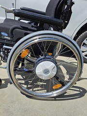 NICE- Invacare X4 Wheelchair W/ Alber E 35 E-Fix Power Assist Wheels 18″x18″