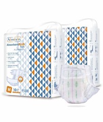 Aimisin Super Absorbency Adult Diaper, Incontinence Diapers with Tabs Men Women