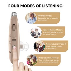 1 Pair Of Digital Hearing Aid Severe Loss Rechargeable Invisible BTE Ear Aids