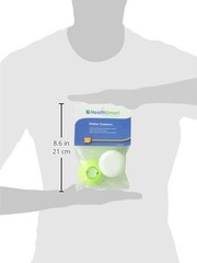 HealthSmart Walker Ski Glides, Caps or Pack of 2, White/Green
