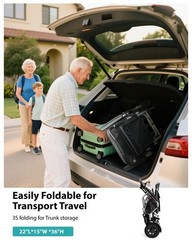 33LB Lightweight Electric Wheelchair Clearance, Intelligent 330Lb, Foldable