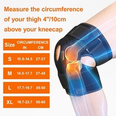 CHIYAN Hinged Knee Brace with Side Stabilizers for Men X-Large(1 Pack), Black