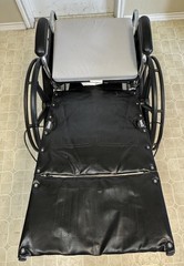 Medline Excel Reclining Wheelchair / Black Vinyl / Used / Great Condition