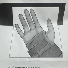 DeRoyal Black Left Wrist Splint Size: X-Large 8 inch Loop Lock Closures NEW