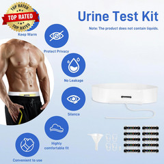 Urine Test Complete Kit – 2 to 4 Oz Concealed Sample Bag with Adjustable Belt, T