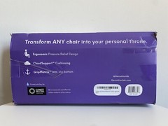 Cushion Lab Patented Pressure Relief Seat Cushion, Size Standard, Grey, Open Box