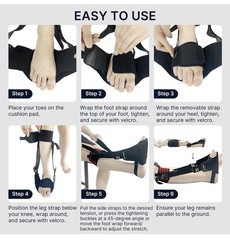 Plantar Fasciitis Relief Night Splint and Brace Men & Women New Fit Geno Plus Sz
