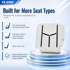 Driver Side Bottom Seat Foam Cushion – Compatible with Chevy Silverado Tahoe