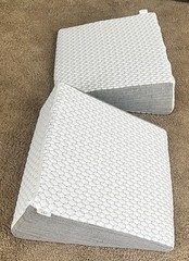2 Brentwood Home Wedge Pillows 10” – Gray 24x24x10 Medium Firm
