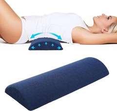 Lumbar Support Pillow Memory Foam Large 3.15×23.6 Inches Back Lower Pain Relief