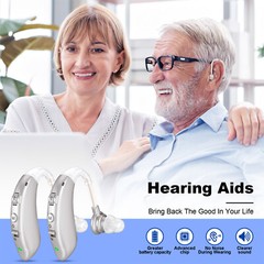 1PCS Rechargeable Digital Hearing Aids Behind The Ear Invisible Sound Amplifiers