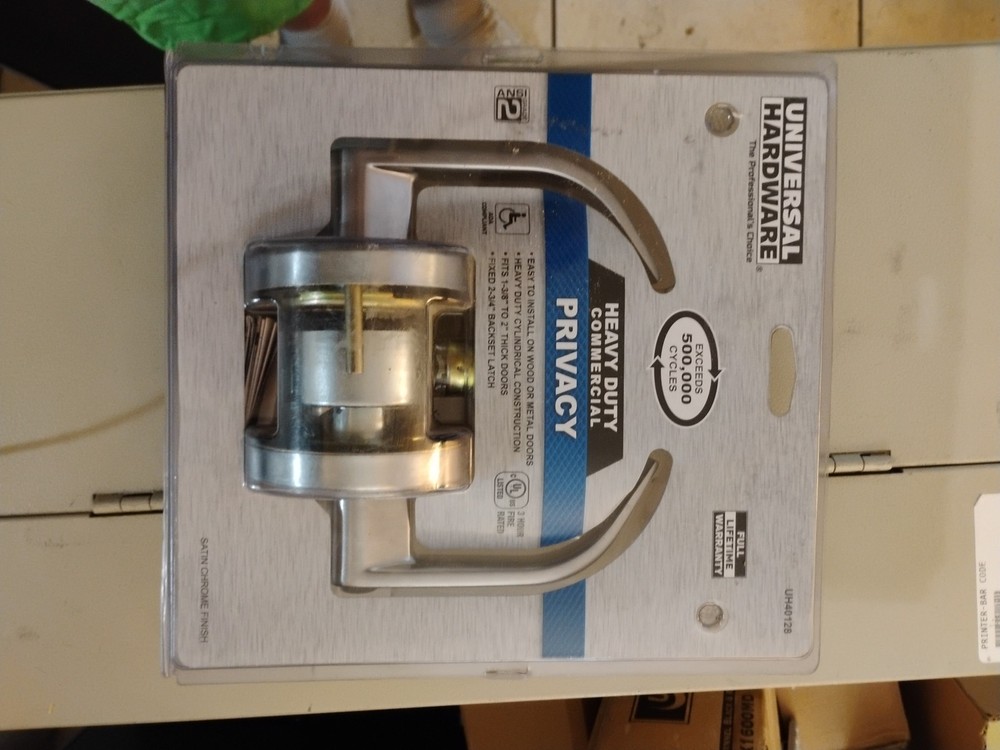 Universal Hardware Heavy Duty Commercial Cylindrical Privacy (bed/bath) Lever…