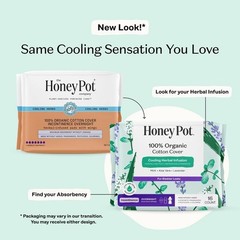100% Organic Cotton Cover Cooling Herbal Infusion Incontinence Overnight – 16 ct