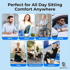 Lightweight Double Layer Gel Cushion with Washable Covers for Comfort Anywhere