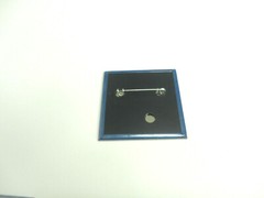 Hearing Impaired pin back Button Square 2″ NEW Disability Aid