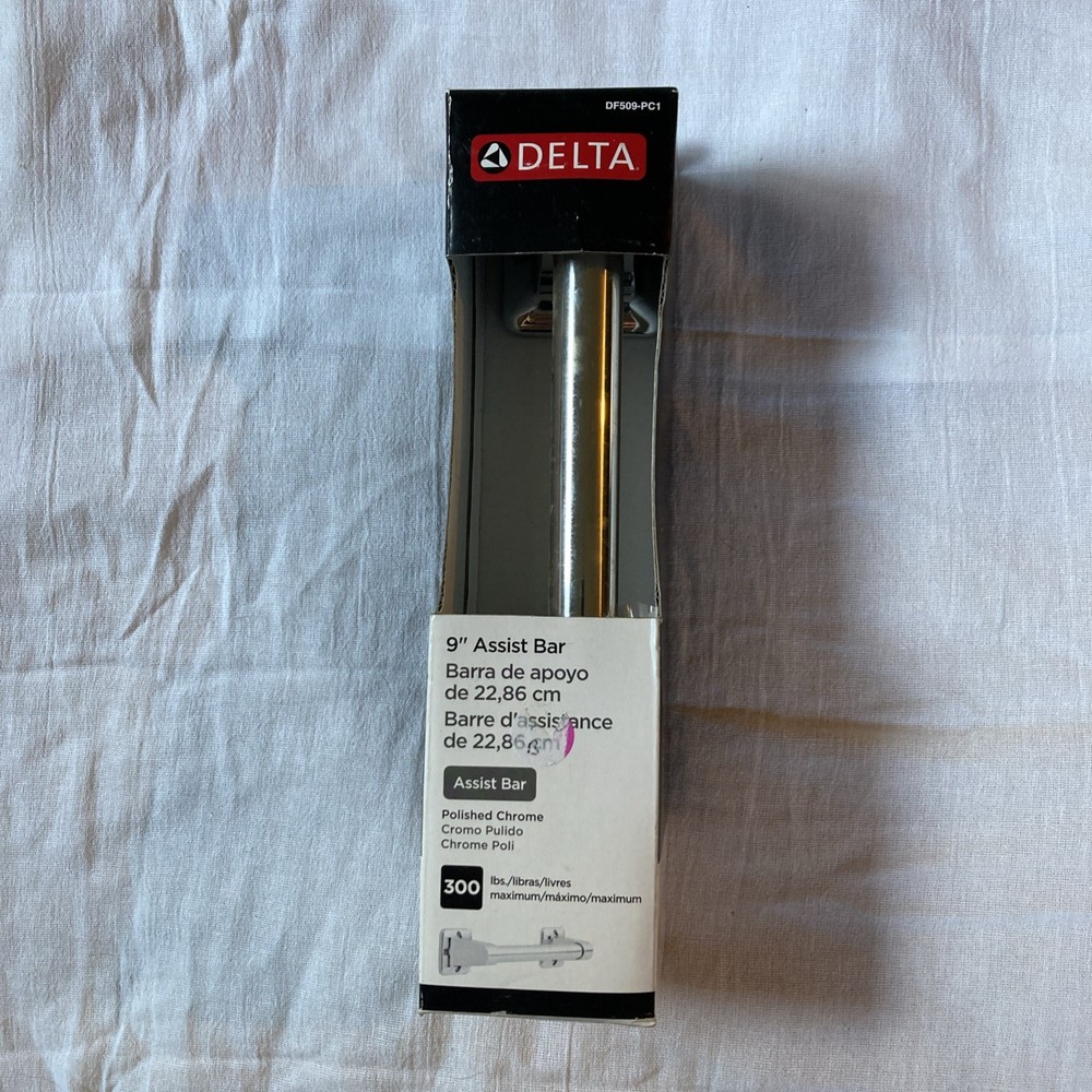 Delta 9″ Assist Bar Polished Chrome For Persons Up To 300 lbs DF509-PC1