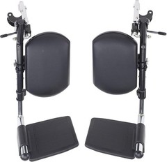 HealthLine Wheelchair Elevating Legrests with Padded Calf Pads 1 Pair