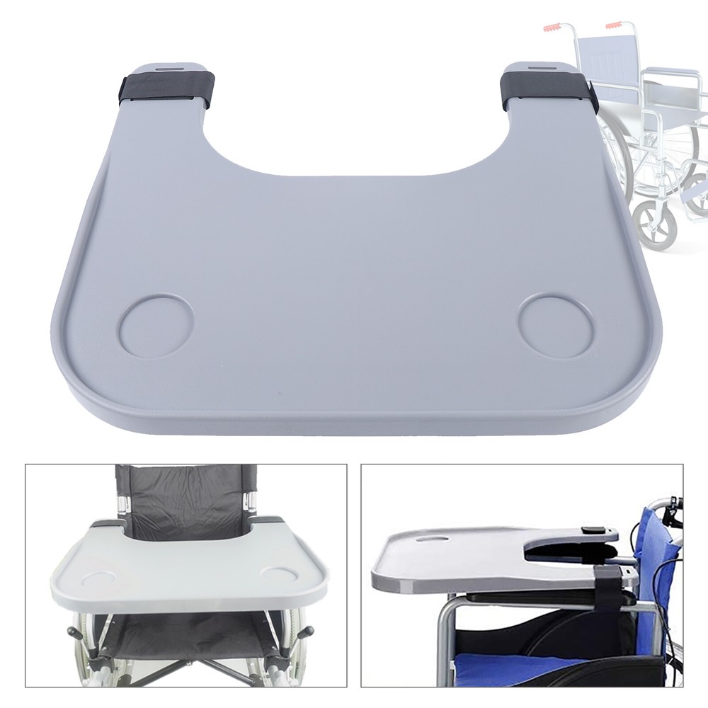 Wheelchair Tray Table with Cup Holder Removable Wheelchair Lap Tray Desk