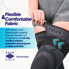 Knee Support Compression Full Leg Sleeve Brace Sport Joint Pain Relief Arthritis