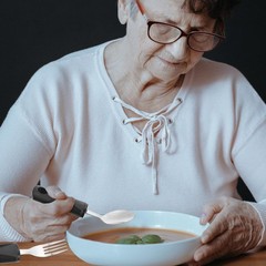 4 PCS Adaptive Weighted Utensils Hand Tremors Elderly Stainless Steel Set