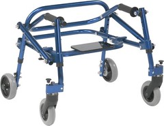 Nimbo 2G Lightweight Posterior Walker with Seat, Knight Blue, Extra Small