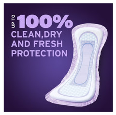 Poise Overnight Incontinence Pads 8 Drop Extra Coverage 96 Count