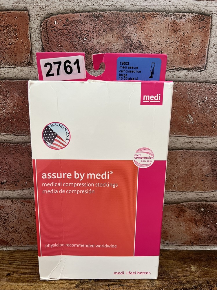 Medi Assure Compression Socks Calf CT Beige Medium 15-20