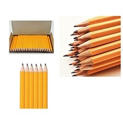 Comfort Axis Golf Pencils Bulk, Yellow Barrel 8.5cm Mini Pencils 144 Pack