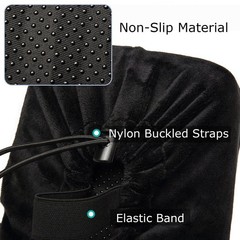 XINTREY Knee Scooter Cushion 2″ thick Memory Foam One Size Fits Most, Black