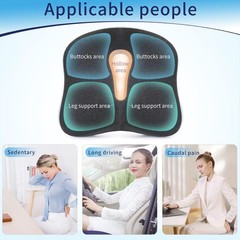 Dark Gray Coccyx Seat Cushion for Sciatica Pain Relief – Ideal for Home & Office