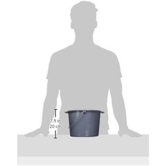 Commode Bucket with Lid and Handle Case