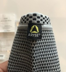 ARYSE Ankle Sleeve AY-62-102 Ankle Support Medium Compression Grey Black Unisex