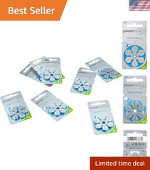 Power One Zinc Air Hearing Aid Batteries Blue Size 675 Pack of 60
