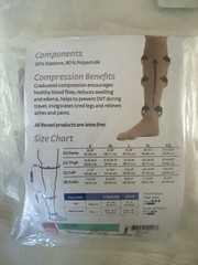 CVR Compression Care Reveal Beige Closed Toe Compression Socks
