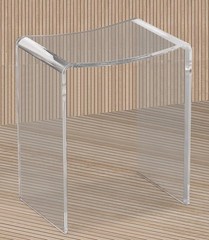 Acrylic Shower Bench for Inside Shower Stool – Non Slip – 300 lbs – 17″ H – I…