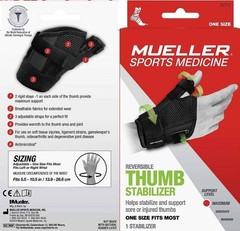 MLR Reversible Thumb Stabilizer, Black, One Size Fits Most