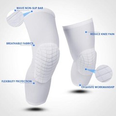 Basketball Knee Pads Protector Compression Sleeve Honeycomb Foam Brace Fitness