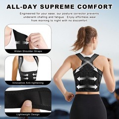 Back Brace Posture Corrector for Women and Men, Adjustable Shoulder Straighte…