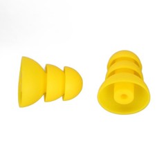 8pcs Hearing Aid Ear Tips 3 Layer Soft Silicone Replacement BTE ITE Pocket